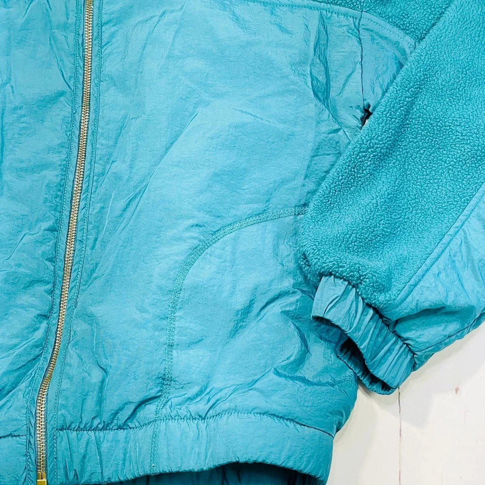 Wild Fable Teal Zip Up Light Puff Jacket - XS - Picture 3 of 11